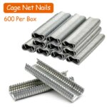 600 Pcs/box M Nail Ring Cages Installed Chicken Duck Bird Dog Cage Clamp 2.0 Quail Tied Dove Cage Clamp Rabbit Staples - Image 3