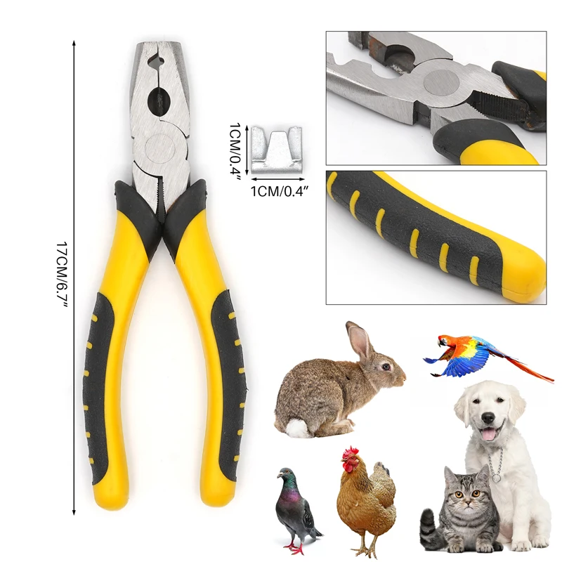 Pet Cage Installation Repair Clamp Chicken Quail Bird Rabbit Clamp Pliers Nail Cage Buckle Clips Plier Nail 300 Nails 1 Plier Pet Cage Installation Repair Clamp Chicken Quail Bird Rabbit Clamp Pliers Nail Cage Buckle Clips Plier Nail 300 Nails 1 Plier