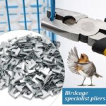 Pet Cage Installation Repair Clamp Chicken Quail Bird Rabbit Clamp Pliers Nail Cage Buckle Clips Plier Nail 300 Nails 1 Plier - Image 3