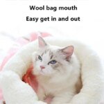 Autumn and winter warm cat kennel, closed cat bed, cute cat sleeping bag, Christmas essential pet supplies - Image 2