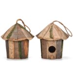 New Practical Birdhouse Nest Bird Cage Wood Garden Nest Accessories Hanging Parrot Nest Houses Hummingbird House - Image 4