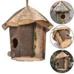 New Practical Birdhouse Nest Bird Cage Wood Garden Nest Accessories Hanging Parrot Nest Houses Hummingbird House - Image 3