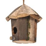 New Practical Birdhouse Nest Bird Cage Wood Garden Nest Accessories Hanging Parrot Nest Houses Hummingbird House