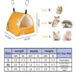 1pc Cute Print Bird Bed Mini Cage Rabbit Squirrel Mat Guinea Pig Nest Hamster House Small Animal Sleeping Bed Pet Hanging Cage - Image 3