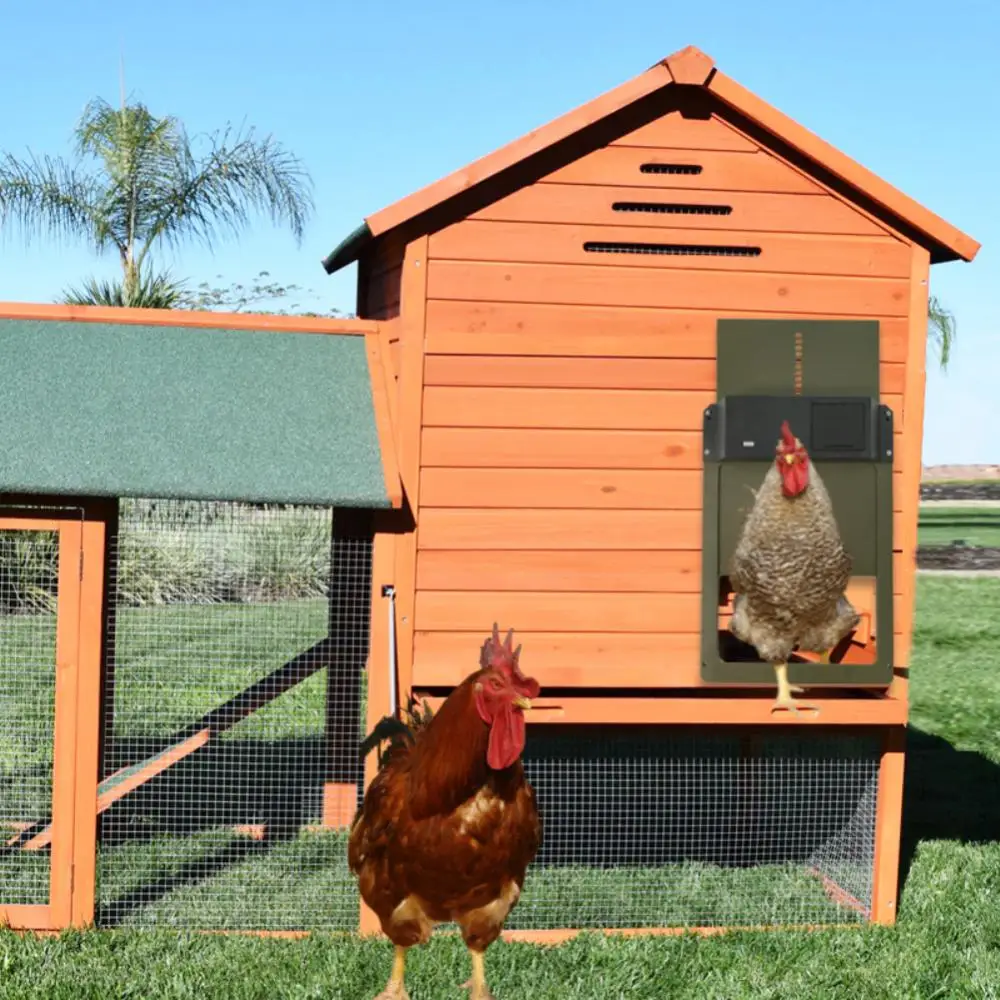 Automatic Chicken Coop Door Chicken House Door Light Sensor Farm Chicken Opener Pets Duck Cage Door Supplies Battery Powered Automatic Chicken Coop Door Chicken House Door Light Sensor Farm Chicken Opener Pets Duck Cage Door Supplies Battery Powered