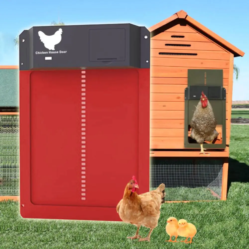 Automatic Chicken Coop Door Chicken House Door Light Sensor Farm Chicken Opener Pets Duck Cage Door Supplies Battery Powered Automatic Chicken Coop Door Chicken House Door Light Sensor Farm Chicken Opener Pets Duck Cage Door Supplies Battery Powered