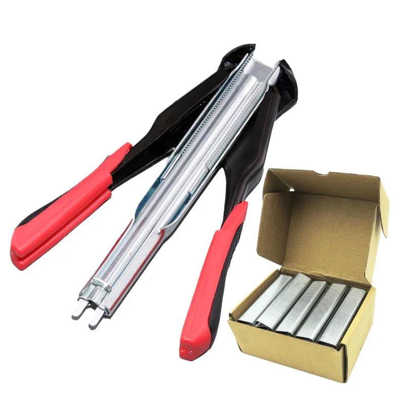 Cage Accessories Hog Ring Installation Pliers and C Type Nail Animal Wire Cage Clamp Chicken Pig Bird Pet Cage Installation Cage Accessories Hog Ring Installation Pliers and C Type Nail Animal Wire Cage Clamp Chicken Pig Bird Pet Cage Installation