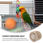 Bird Nest Toy Bird Cage Canary Hatching Breeding Bowl Parrot Hideaway Shelter for Budgie Finches Parakeet Conures Cockatiel - Image 6