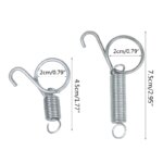 Cage Door Spring Hook 10Pcs Metal Spring Hooks Sturdy Tension Fixing Spring for Wire Rabbit/Bird/Hamster Cages S/L - Image 6