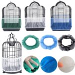 Receptor Seed Guard Nylon Mesh Bird Parrot Cover Soft Easy Cleaning Nylon Airy Fabric Mesh Bird Cage Cover Seed Catcher Guard