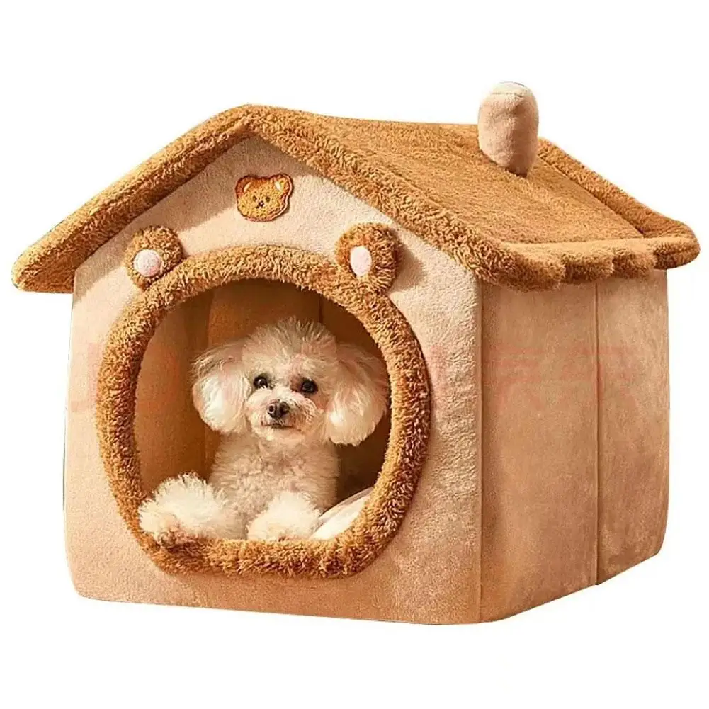 Thickened Pet Warm House Cat And Dog House Winter Warm Universal For All Seasons Detachable And Washable Cute New Comfortable