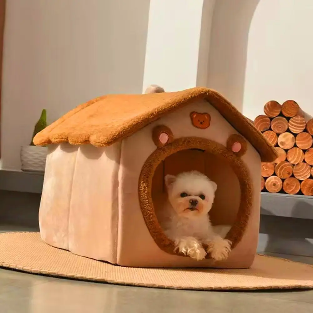 Thickened Pet Warm House Cat And Dog House Winter Warm Universal For All Seasons Detachable And Washable Cute New Comfortable