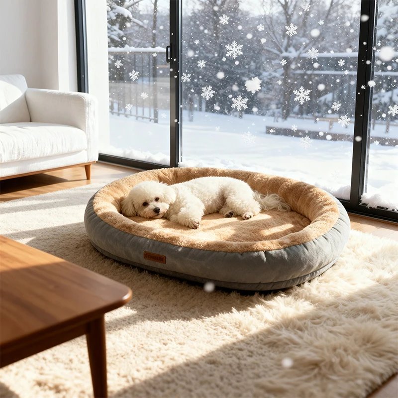 Winter Warm Small Dog Kennel Sleeping Puppy Cushion Cat Supplies Accessories Washable Calming Sofa Cat Dog Pet Bed Winter Warm Small Dog Kennel Sleeping Puppy Cushion Cat Supplies Accessories Washable Calming Sofa Cat Dog Pet Bed