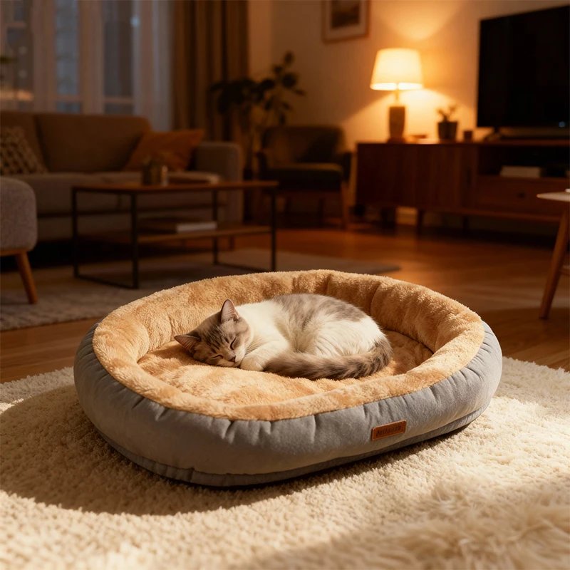 Winter Warm Small Dog Kennel Sleeping Puppy Cushion Cat Supplies Accessories Washable Calming Sofa Cat Dog Pet Bed Winter Warm Small Dog Kennel Sleeping Puppy Cushion Cat Supplies Accessories Washable Calming Sofa Cat Dog Pet Bed