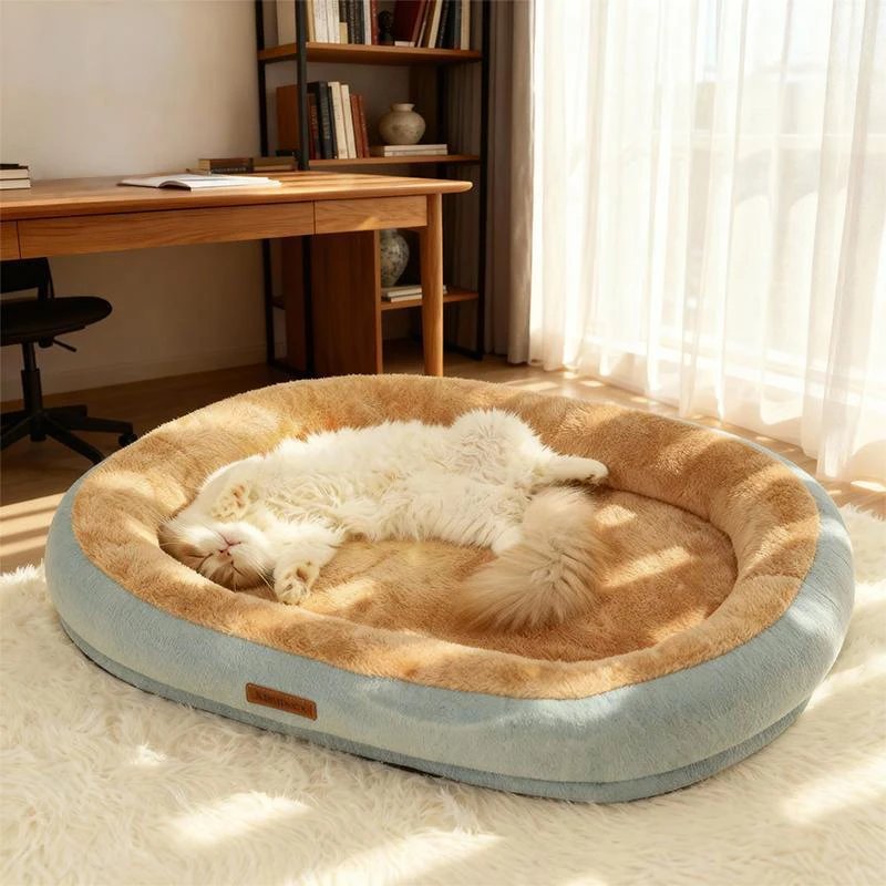 Winter Warm Small Dog Kennel Sleeping Puppy Cushion Cat Supplies Accessories Washable Calming Sofa Cat Dog Pet Bed Winter Warm Small Dog Kennel Sleeping Puppy Cushion Cat Supplies Accessories Washable Calming Sofa Cat Dog Pet Bed