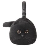 One Shoulder Bag Female Design Small Man Messenger Bag Versatile Hand Made Autumn and Winter Plush Cute Cat Bag - Image 5
