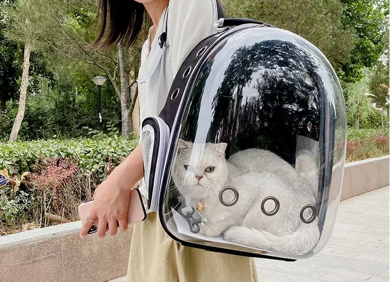 Pet Cat Carrying Bag Space Pet Backpacks Breathable Portable Transparent Backpack Puppy Dog Transport Carrier Space Capsule Bags Pet Cat Carrying Bag Space Pet Backpacks Breathable Portable Transparent Backpack Puppy Dog Transport Carrier Space Capsule Bags