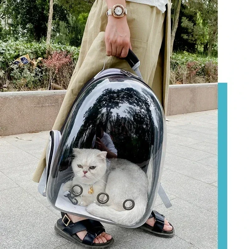7237-ibew6n.jpg Pet Cat Carrying Bag Space Pet Backpacks Breathable Portable Transparent Backpack Puppy Dog Transport Carrier Space Capsule Bags - Image 1