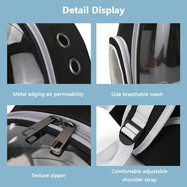 Pet Cat Carrying Bag Space Pet Backpacks Breathable Portable Transparent Backpack Puppy Dog Transport Carrier Space Capsule Bags Pet Cat Carrying Bag Space Pet Backpacks Breathable Portable Transparent Backpack Puppy Dog Transport Carrier Space Capsule Bags