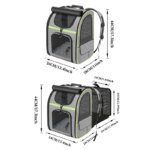 Cat Carrier Backpacks Expandable Cat Backpack with Shade Cover, Breathable Mesh Pet Carrier Backpack Bag for Travel Hiking Campi - Image 2