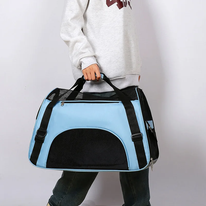 Cat Bags Soft-Sided Portable Dog Carrier Mesh Breathable Carrier Bags for Cats Dogs Comfort Foldable Handbag Pet Transport Bag Cat Bags Soft-Sided Portable Dog Carrier Mesh Breathable Carrier Bags for Cats Dogs Comfort Foldable Handbag Pet Transport Bag