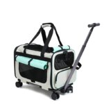 Pet Trolley Cat Bag Extra Large Portable Case Detachable Dog Trolley Case Large Foldable Pet Bag Cat Travel Carrier Bag - Image 2