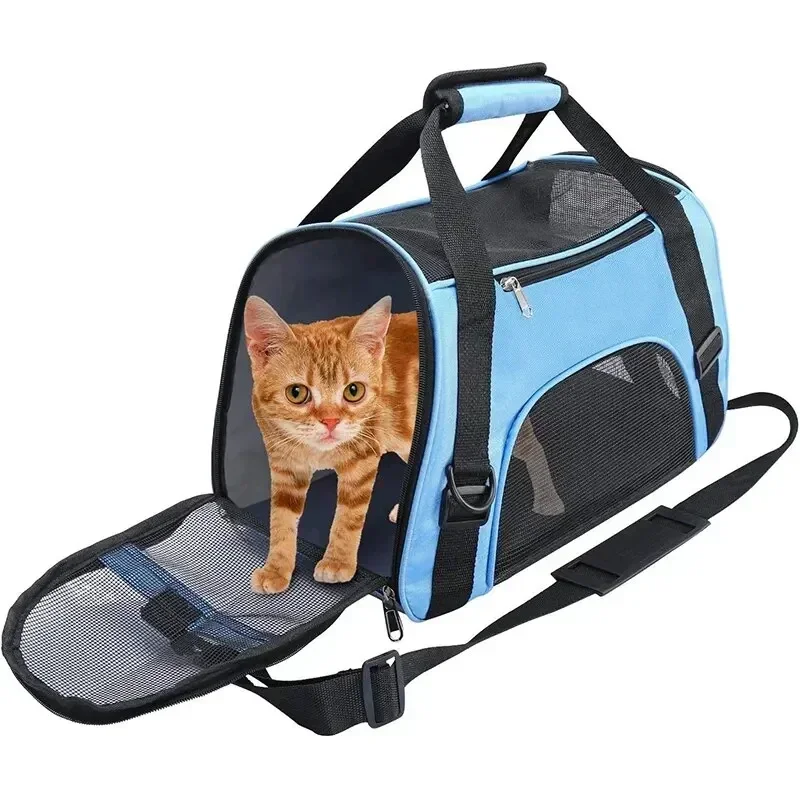 Pet Portable Foldable Four Sided Breathable Mesh Pet Bag Cat and Dog One Shoulder Travel Bag Crossbody Handbag Backpack Cat Bag Pet Portable Foldable Four Sided Breathable Mesh Pet Bag Cat and Dog One Shoulder Travel Bag Crossbody Handbag Backpack Cat Bag
