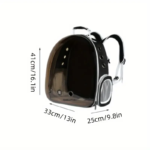 Cat Outing Bag Pet Extra Large Space Carrying Bag Cabin Aviation Box Cat Backpack Bag Side Opening - Image 4