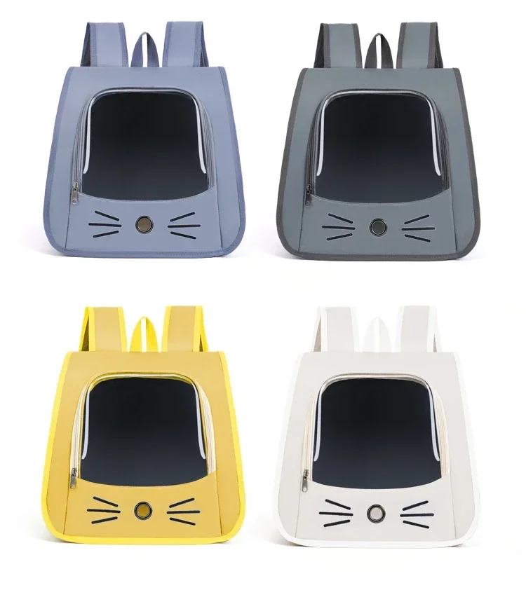 Pet Cat Carrier Bag Cat Backpack Outdoor Breathable Portable Shoulders Bag for Cats Small Dogs Transport Carrier