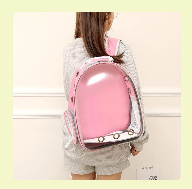 2025 New Space Capsule Transparent Cat Bag Breathable Shoulder Pet Bag Portable Cat Bag Pet Supplies Pet Backpack