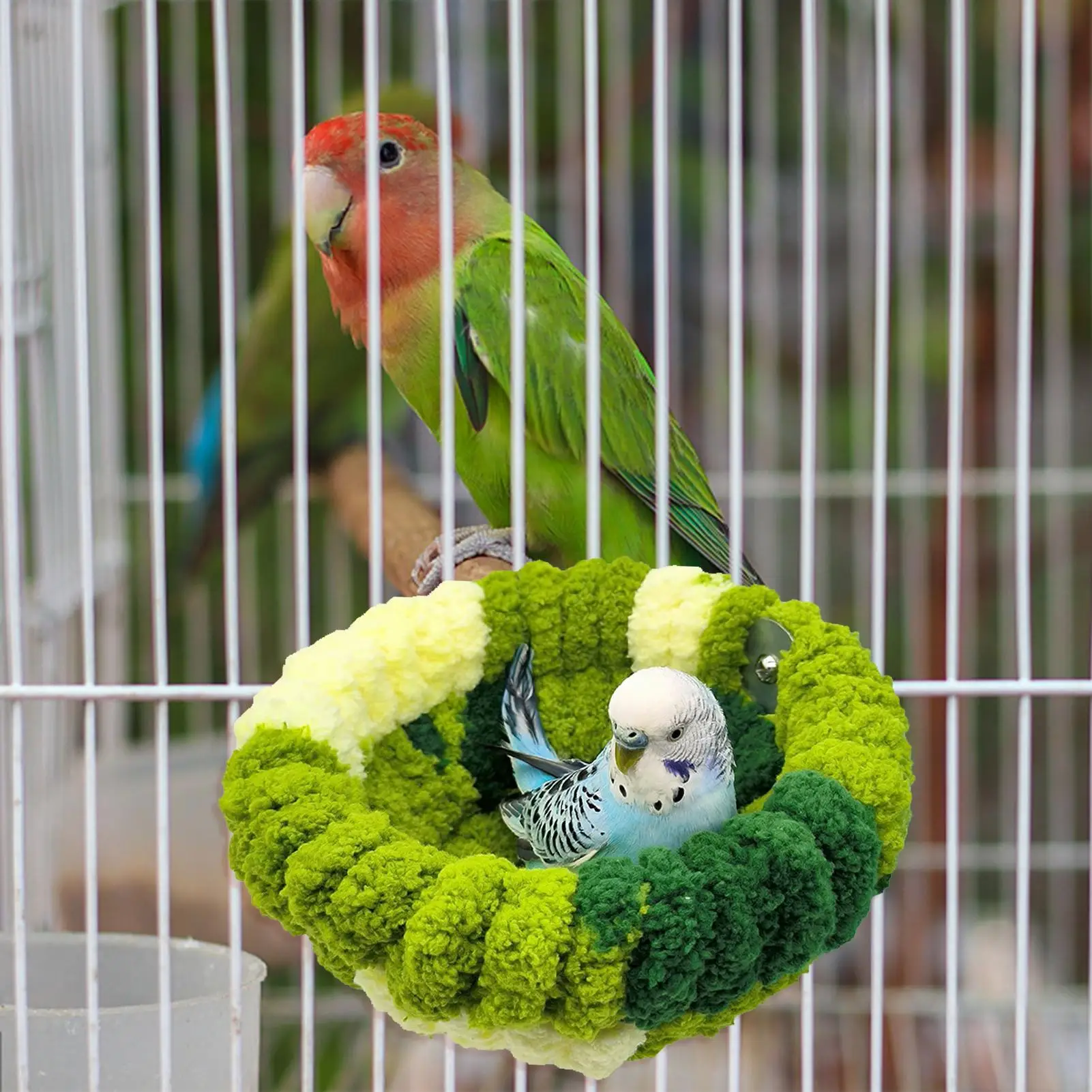 Bird Bed Autumn Winter Warm Cozy Bird Nest Plush Parrot Round Sleeping Bed House Toys for Small Animal Pet Bird Parrot Cage Bird Bed Autumn Winter Warm Cozy Bird Nest Plush Parrot Round Sleeping Bed House Toys for Small Animal Pet Bird Parrot Cage