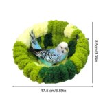 Bird Bed Autumn Winter Warm Cozy Bird Nest Plush Parrot Round Sleeping Bed House Toys for Small Animal Pet Bird Parrot Cage - Image 6