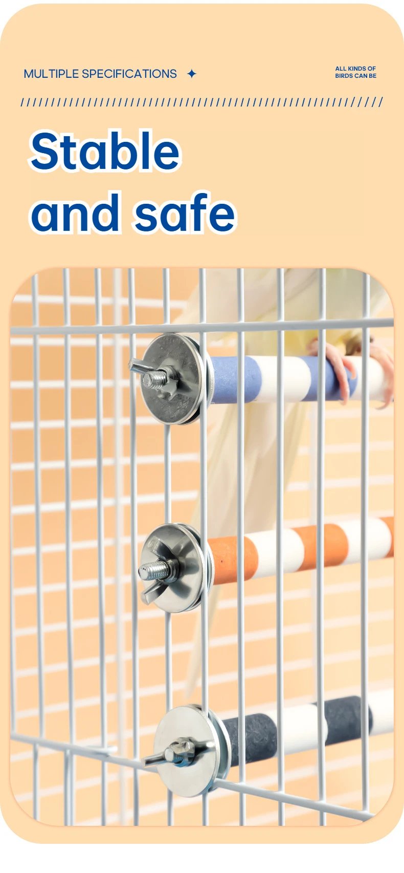 20/15/12CM Pet Parrot Bird Claw Beak Grinding Perches Stand Rack Claw Grinding Stick Cage Pigeon Accessories