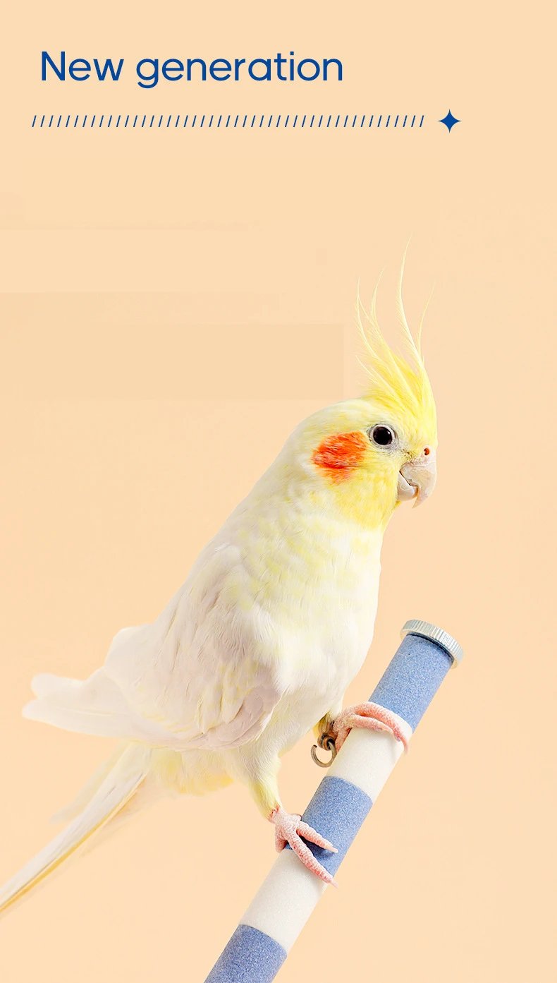 20/15/12CM Pet Parrot Bird Claw Beak Grinding Perches Stand Rack Claw Grinding Stick Cage Pigeon Accessories