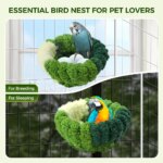 Autumn Winter Warm Cozy Bird Nest Plush Parrot Round Sleeping Bed House Toys for Small Animal Pet Bird Parrot Cage Accessories - Image 5