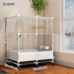 Bird Cage Parrot Cage Extra Large Household Winter House Large Black Phoenix Budgerigar Special Splash-Proof Breeding Cage - Image 6