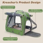 Bird Cage Parrot Carrier with Perch for Parakeet Lovebird African Gray Cockatiel Caique Conure Quaker Hiking Pet Travel Bag - Image 4