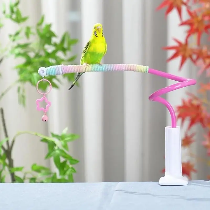 【E】Bird Perch Stand Bird Training Portable Tabletop Platform Parrot Lovebirds Indoor Budgies Bending Stand Cage Accessories 【E】Bird Perch Stand Bird Training Portable Tabletop Platform Parrot Lovebirds Indoor Budgies Bending Stand Cage Accessories