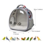 Bird Carrier Travel Bag Bird Backpack for Birds Parrots Small Pet Acrylic Bubble Portable Bird Cage Outdoor Travel Hiking - Image 6