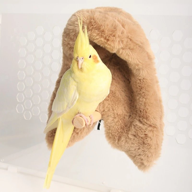 1pcs Parrot Warm Nest Blanket Insulation Cushion Shawl Winter Cotton Nest Bird Accessories Bird Cages jaulas para pájaros