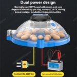 A8 Shape Automatic Egg Incubator For Cockatiel Parrot Quail Birds With Digital Temperature Control And Humidity Adjustment Smart - Image 4