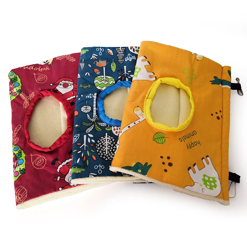 1pc Bird's Nest, Triangle Ventilated Warm Hammock For Peony, Gray Parrot, Bird Cage Pendant, Decorative Nest, Sleeping Habitat