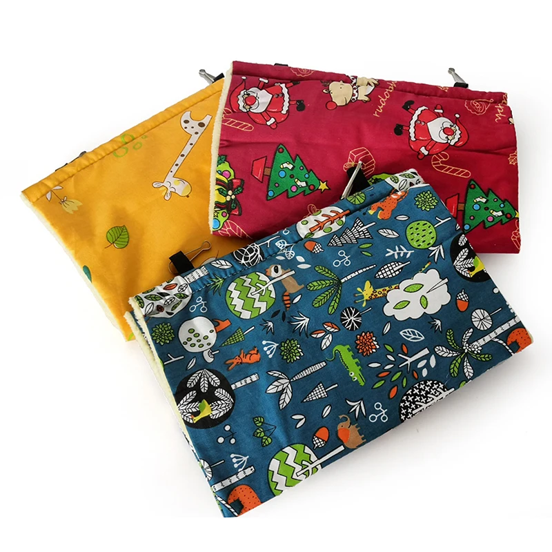 1pc Bird's Nest, Triangle Ventilated Warm Hammock For Peony, Gray Parrot, Bird Cage Pendant, Decorative Nest, Sleeping Habitat