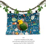 1pc Bird's Nest, Triangle Ventilated Warm Hammock For Peony, Gray Parrot, Bird Cage Pendant, Decorative Nest, Sleeping Habitat - Image 2