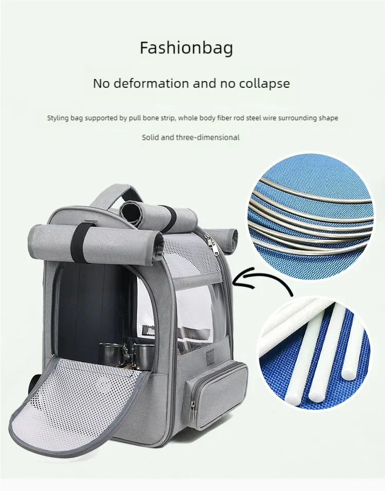 Portable Bird Carrier Bird Backpack Bag with Perch and Tray for Parrots Parakeets Cockatiels Pets Travel Large space Bird Cage