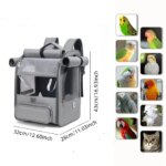 Portable Bird Carrier Bird Backpack Bag with Perch and Tray for Parrots Parakeets Cockatiels Pets Travel Large space Bird Cage - Image 6