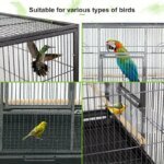 53" Large Bird Pet Cage Large Play Top Parrot Finch Cage Macaw Cockatoo W/ Door - Image 6
