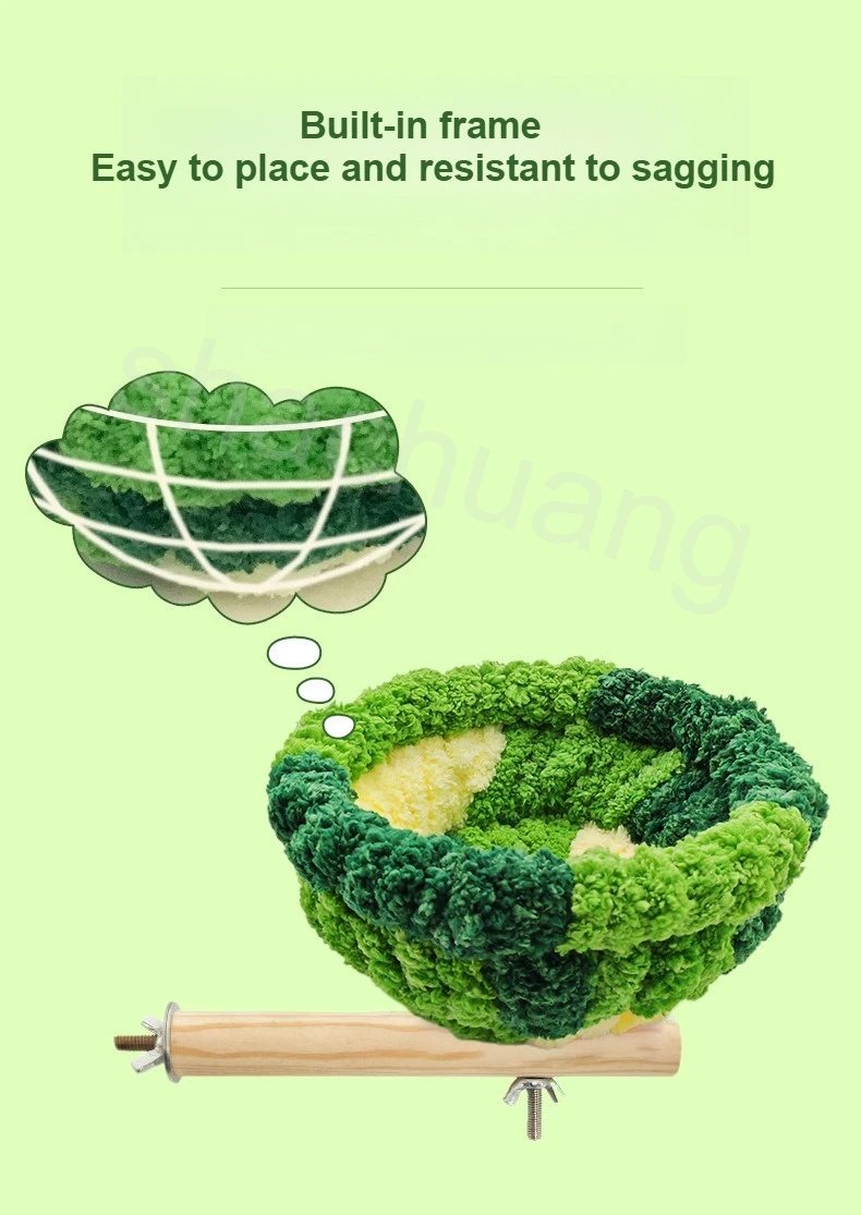 2025 Parrot Breeding Nest Versatile Winter Bird House Hanging Hammock Cage Accessories Breathable Warm Parrot Cage Nid Oiseaux