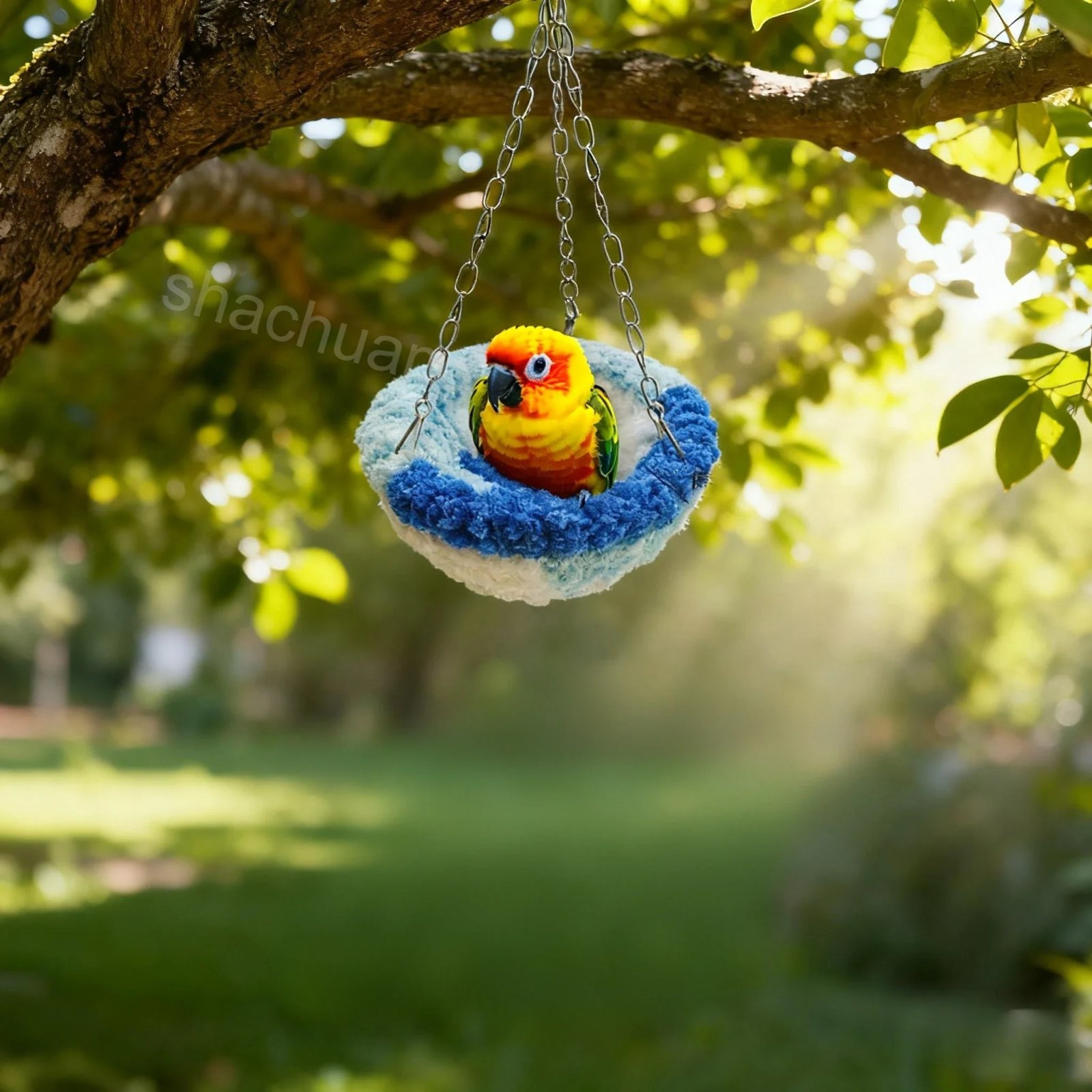 2025 Parrot Breeding Nest Versatile Winter Bird House Hanging Hammock Cage Accessories Breathable Warm Parrot Cage Nid Oiseaux