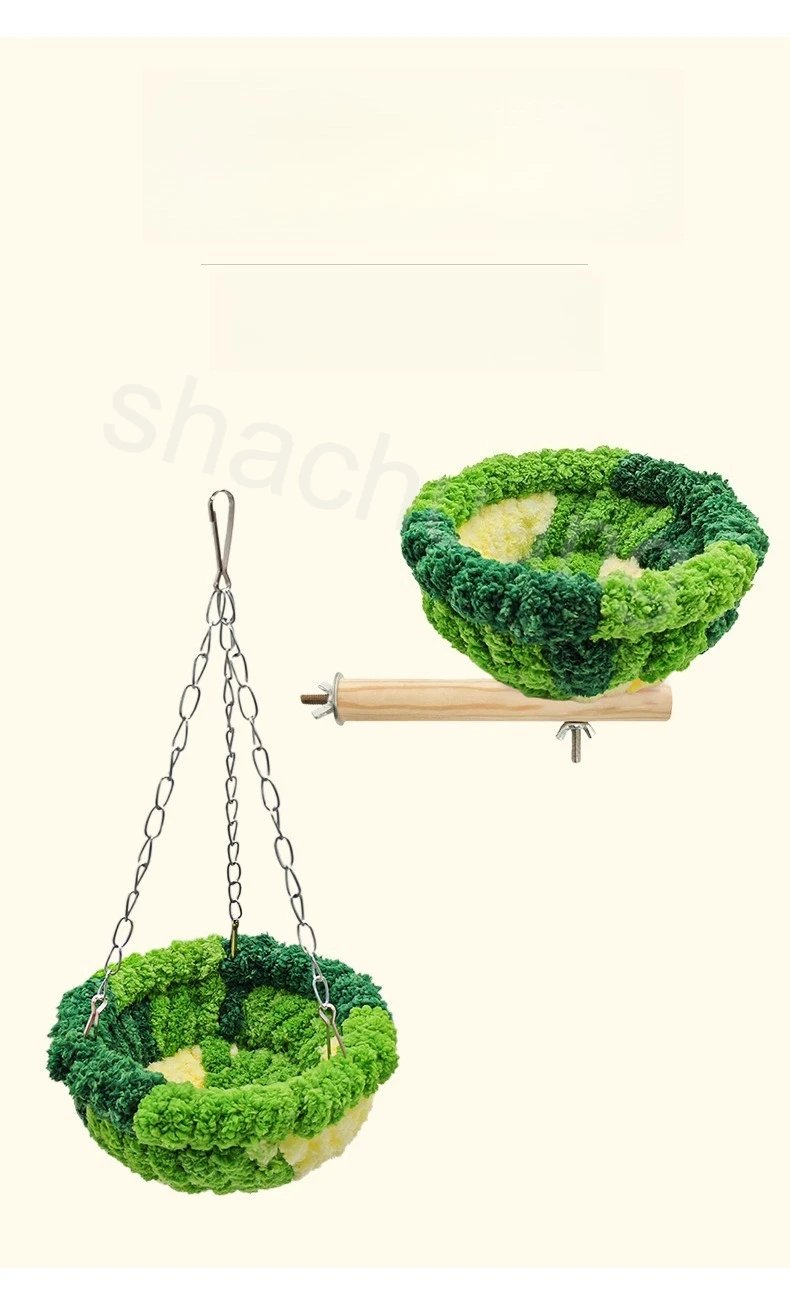 2025 Parrot Breeding Nest Versatile Winter Bird House Hanging Hammock Cage Accessories Breathable Warm Parrot Cage Nid Oiseaux